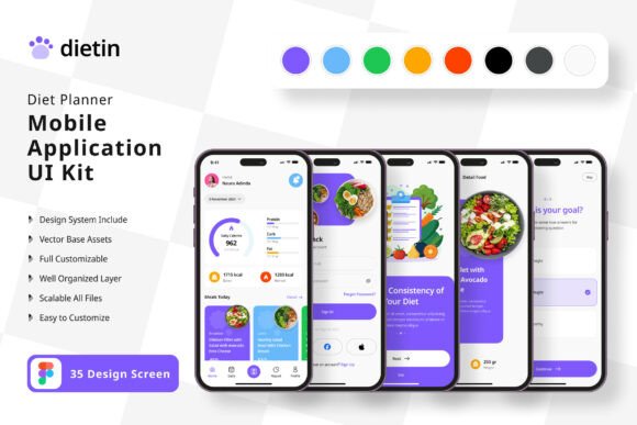 Build Your Diet App Faster with This Comprehensive UI Kit