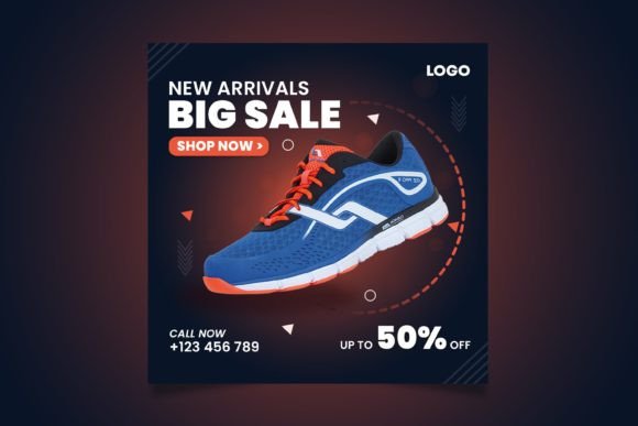 Mastering the Shoe Sale Online Post Design Template