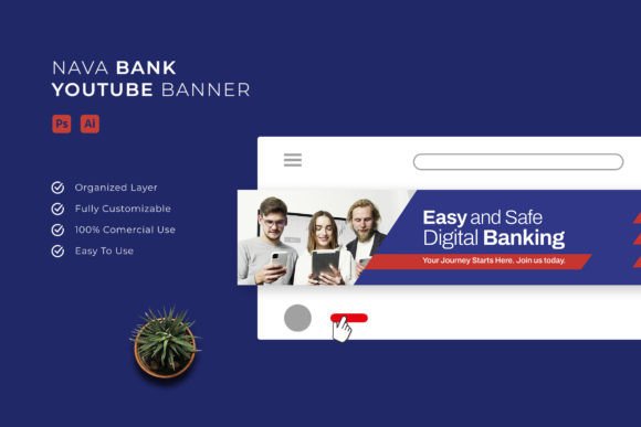 Nava Bank: A YouTube Banner for Professional Channel Branding