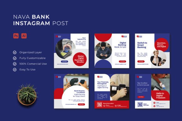 Nava Bank Instagram Post: Your Template for Visual Consistency