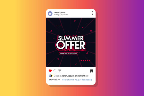 Summer Offer Social Media Vector Banner: A Versatile Design Template